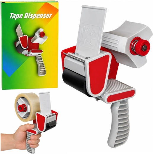 Dispensador manual de cinta de embalaje con tensador 50 mm - 1 pieza