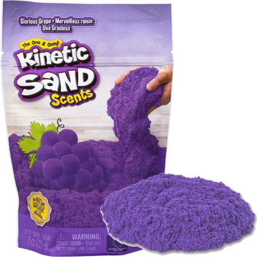 Kinetic Sand Scents arena cinética perfumada uva 227 g