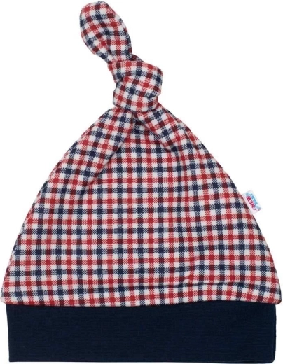 Gorro de algodón para bebé New Baby Checkered 62 (3–6 meses)