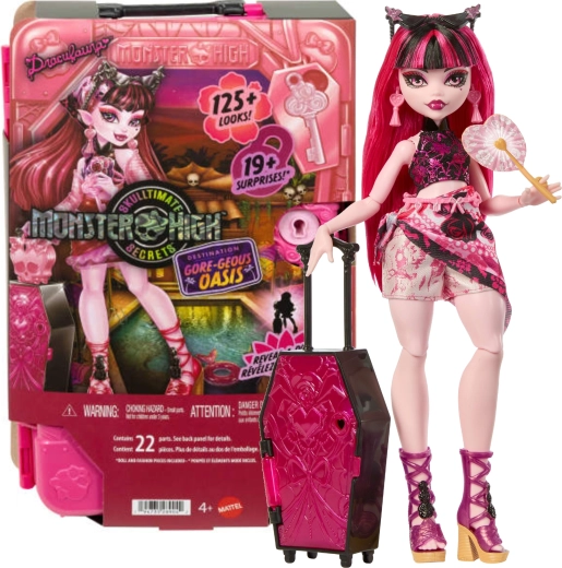 Monster High Draculaura set de viaje con sorpresas 28 cm