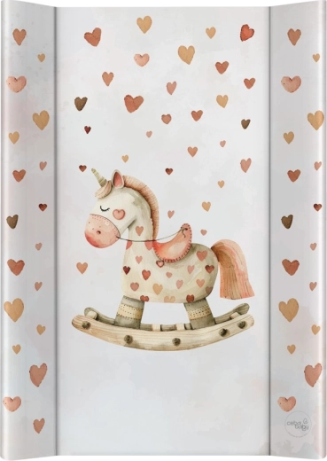 Colchoneta cambiador de doble cara Ceba Baby con tabla rígida 50 × 70 cm ultra light rocking horse