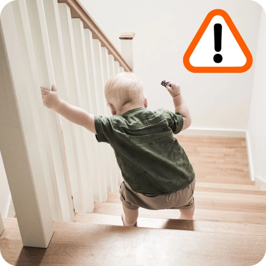 Protección en escaleras y en pasos