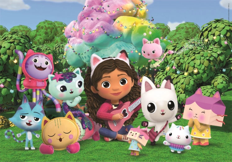 Puzzle La casa de muñecas de Gabby: En el jardín MAXI 24 piezas