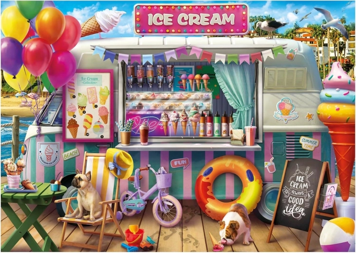 Puzzle EDUCA – camión de helados, 500 piezas