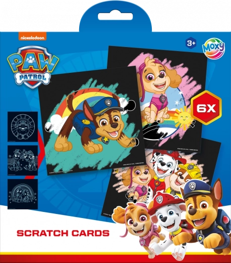Láminas para rascar Paw Patrol 6 uds.