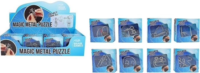 Rompecabezas metálicos Brain Games – set de 8 variantes