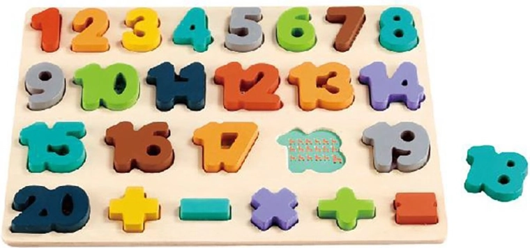 Puzzle de madera con números Baby Mix