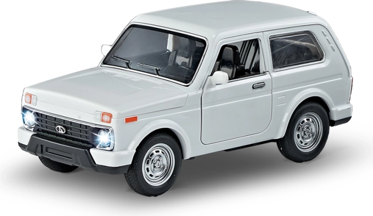 Coche blanco con sonido y luz
