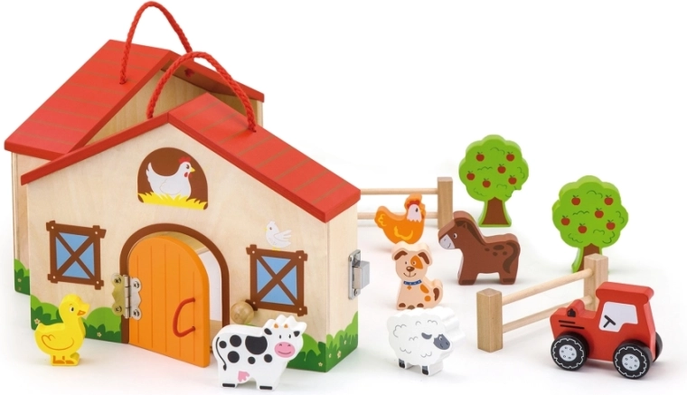 Granja portátil con asa: ideal para viajar