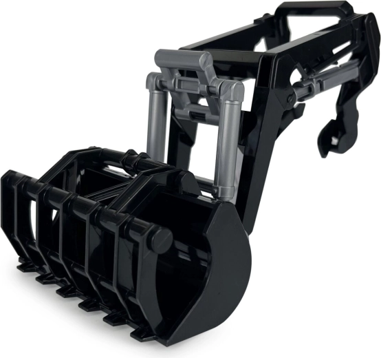 JAMARA Cargadora frontal con cuchara de garra y paquete de paja para tractor RC a escala 1:24S