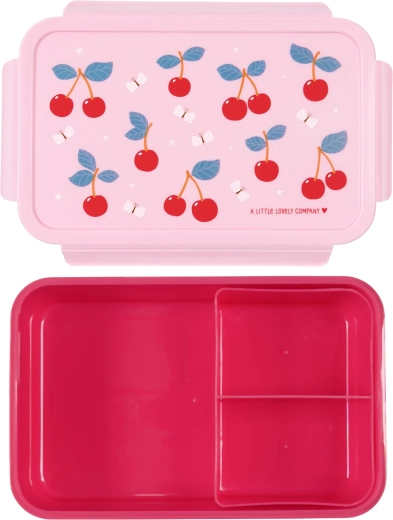Caja para tentempiés A Little Lovely Company con cerezas