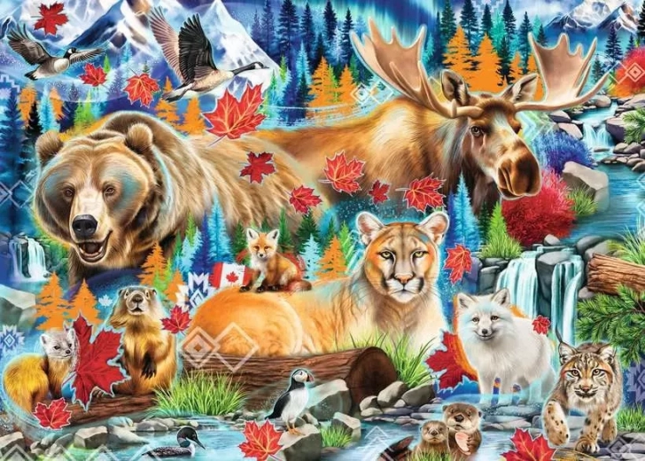 Puzzle Fauna salvaje de Canadá 1000 piezas RAVENSBURGER