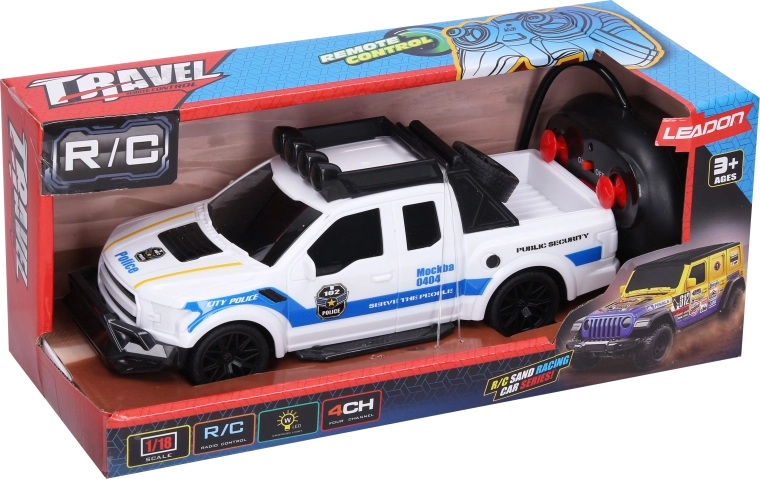 Coche RC de policía teledirigido de 23 cm