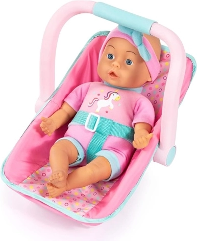Muñeca Bayer 33 cm con asiento de coche