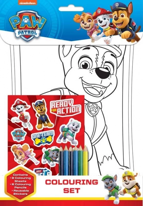 Set para colorear PAW PATROL de NICKELODEON