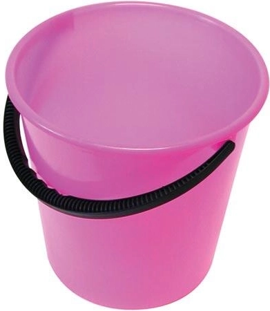 Cubo de plástico con escala de medición 12 l – mezcla de colores
