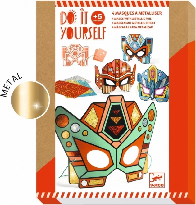 Set creativo DJECO máscaras de súper robots para decorar