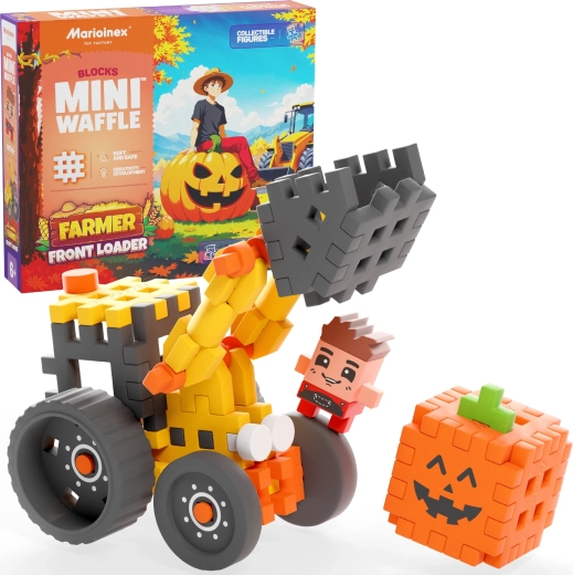 Mini Waffle Farmer – cargadora frontal 50 uds de Marioinex