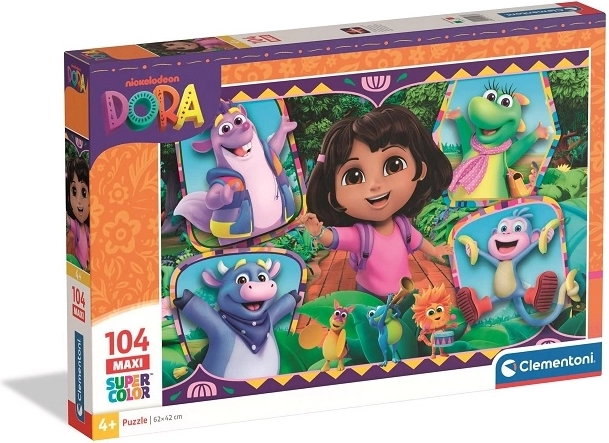 Clementoni maxi puzzle Dora – 104 piezas