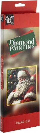 Pintura de diamantes Santa 30 × 40 cm