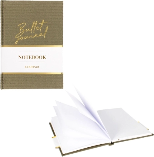 Elegante cuaderno oliva A5