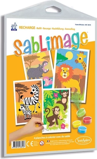 Sentosphere Sablimage imágenes de arena – Animales africanos