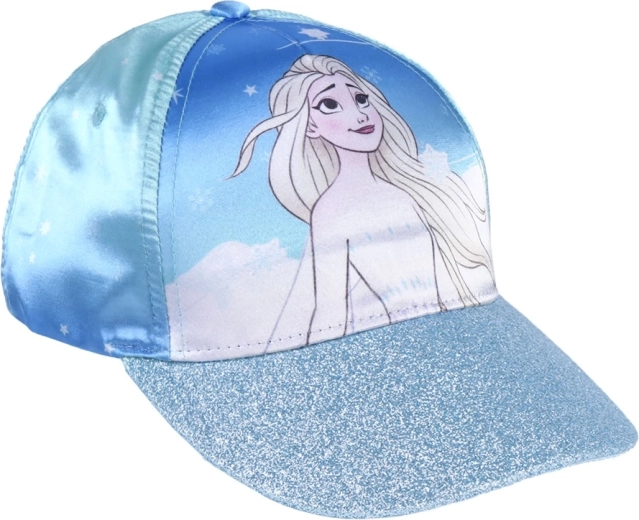 Gorra con visera brillante y con purpurina de Frozen