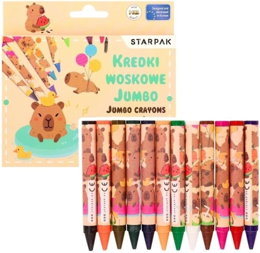 Ceras Jumbo Capibara 12 colores