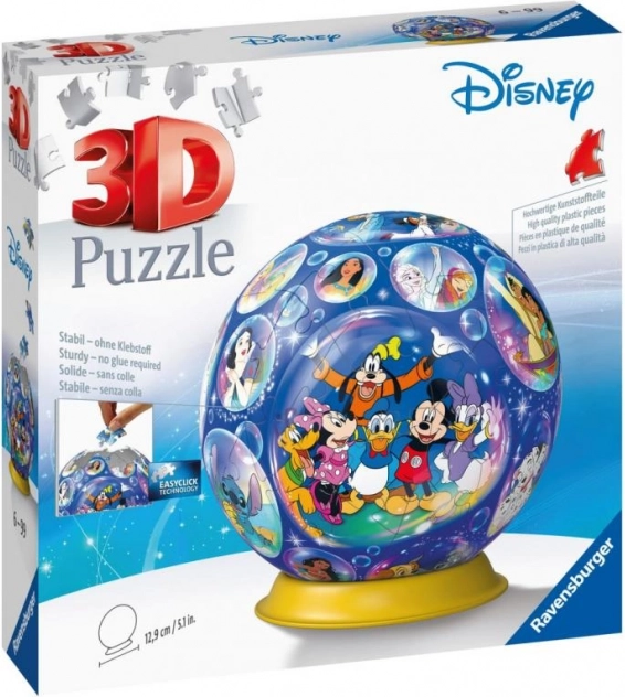 Bola de puzzle 3D DISNEY de RAVENSBURGER, 72 piezas