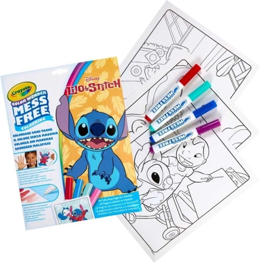 Crayola libro para colorear Lilo y Stitch Colour Wonder + 4 rotuladores