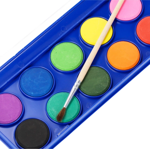 12 colores de acuarela intensos