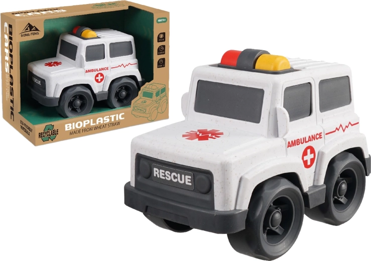 Coche de bioplástico Ambulancia 17 cm