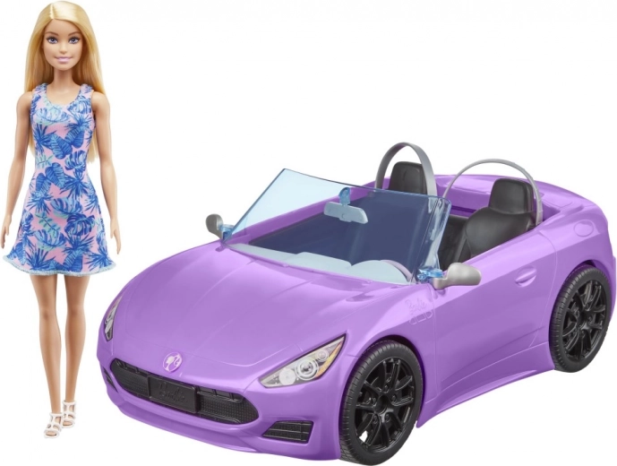 Barbie descapotable y muñeca