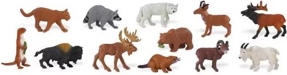 Safari Ltd animales de Norteamérica – set de 48 miniaturas