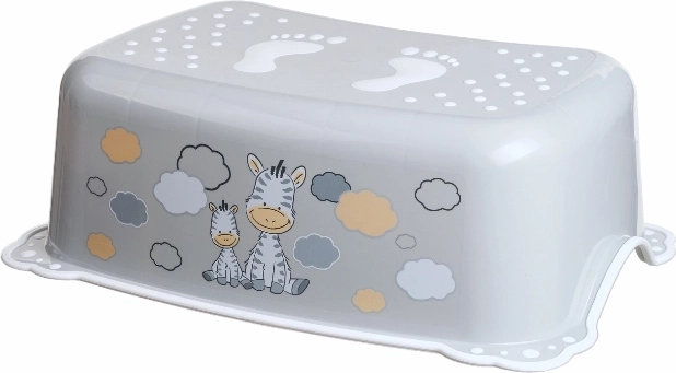 Escalón infantil antideslizante Maltex Zebra, gris