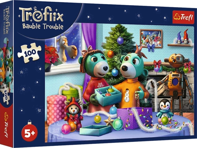 Puzzle Familia Treflik: Escena navideña 100 piezas