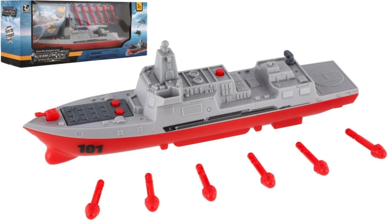 Crucero de combate con motor de inercia en caja