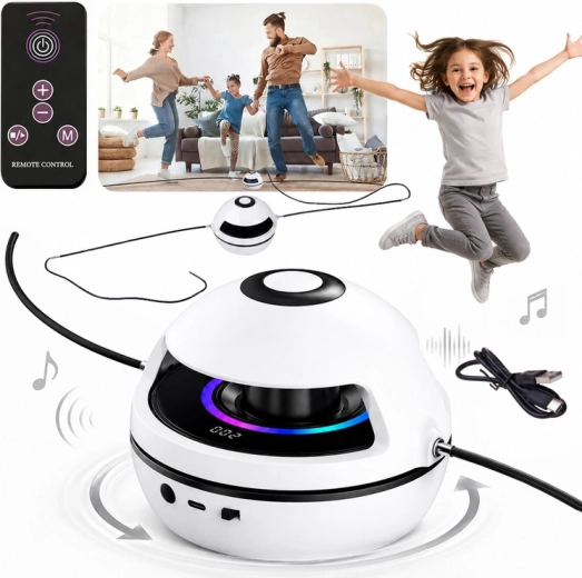 Comba eléctrica interactiva con música, Bluetooth, control remoto y contador