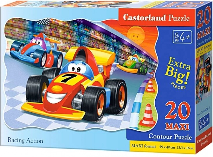 Puzzle maxi de 20 piezas Racing Action – Racing