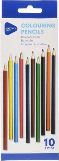 Lápices de colores de madera 10 uds.
