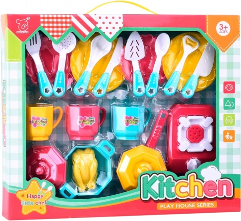 Set infantil de vajilla para pequeños cocineros