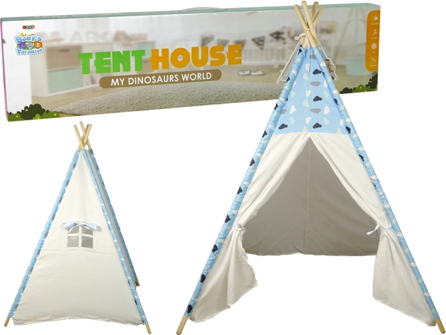 Tipi infantil con motivo de nubes, tienda impermeable para habitación y jardín