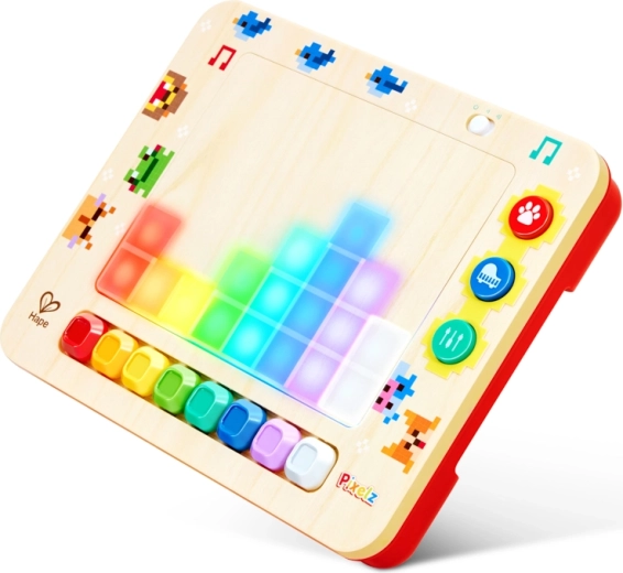 Mini piano Hape PixelZ con efectos de luz y sonido