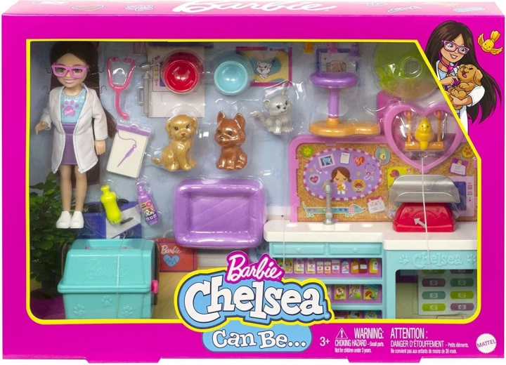 Set veterinario Barbie Chelsea con muñeca