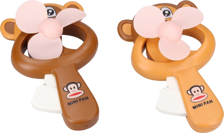 Abanico de mano con forma de mono, 16 cm - 1 unidad