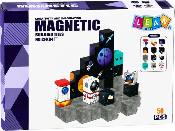 50 cubos magnéticos para construcciones 3D