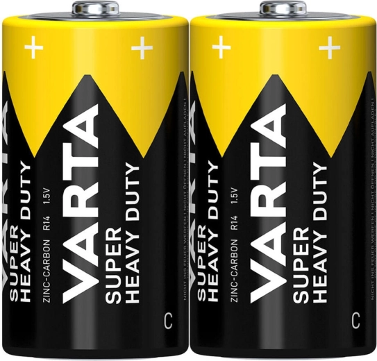 Pilas C R14 VARTA SuperLife de zinc-carbón (2 uds.)