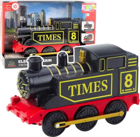 Locomotora retro eléctrica con luces y sonidos