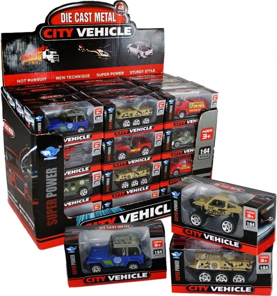 Modelo metálico de coche o avión 1:64