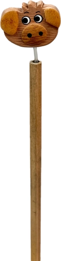 Lápiz de madera con cabeza de cerdo